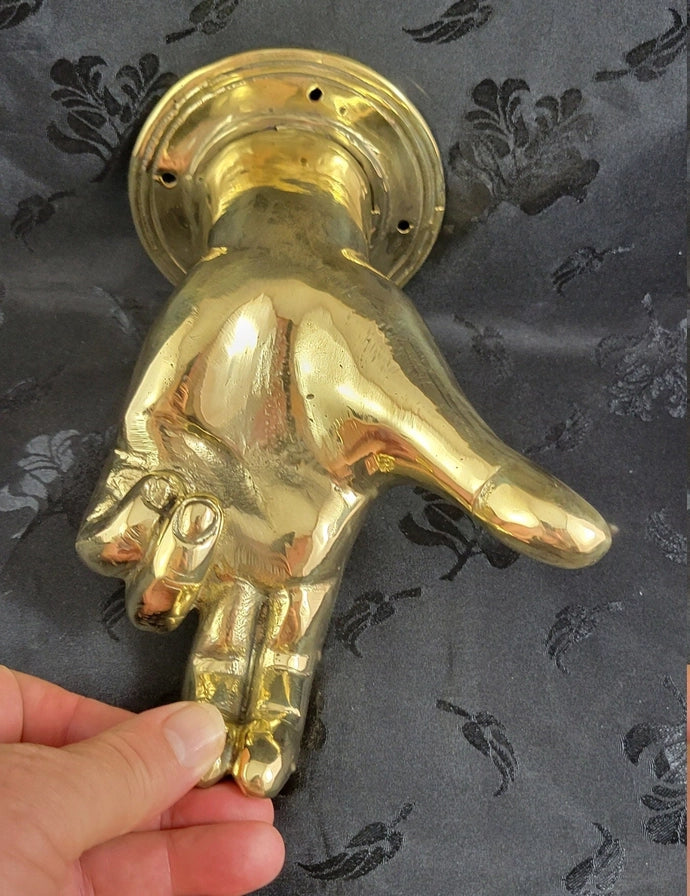 Brass Hand Fingering Sculpture Home Decor Brass Hand