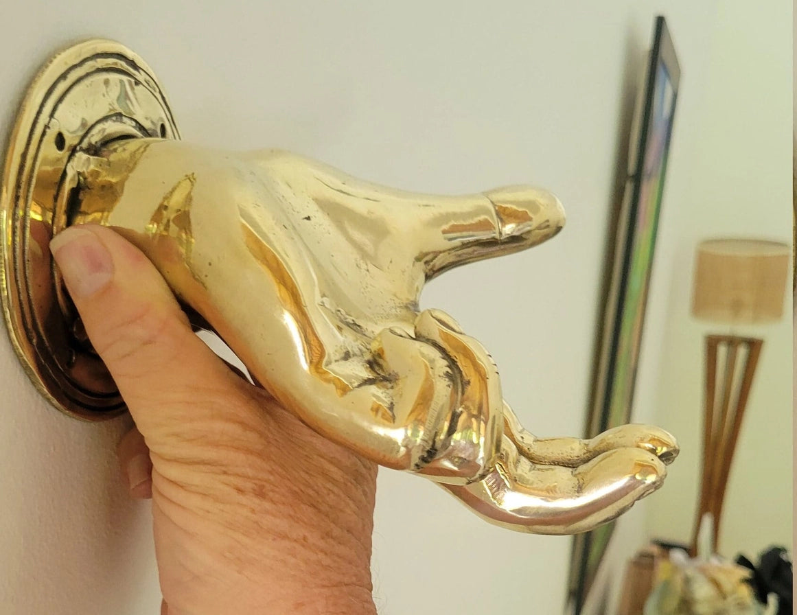 Brass Hand Fingering Sculpture Home Decor Brass Hand