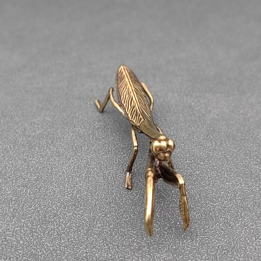 Brass Mantis Desktop Ornaments Decoration
